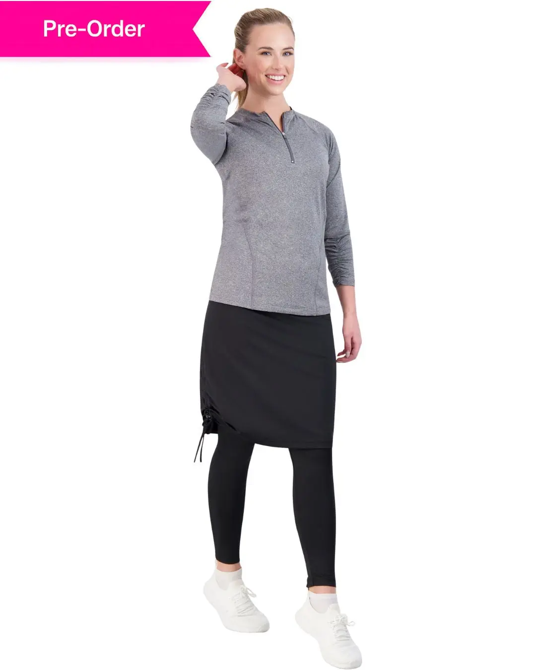 Ankle Tie Side Snoga 22" - Black