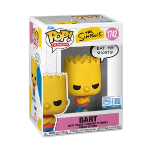 Funko Pop! The Simpsons - Bart (Eat My Shorts) #1742 Exclusive (Sticker may vary) Collectible Pop Vinyl Figure