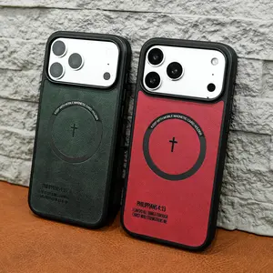 Philippians 4:13 Bible Verse Leather Case foriPhone Samsung 17Pro Max Air 16 15Plus 14 13 12  Galaxy S25 S24 S23 S22 Luxury Cross Emblem Leather Magnetic Case Daily Strength & Faith Gift.NN104