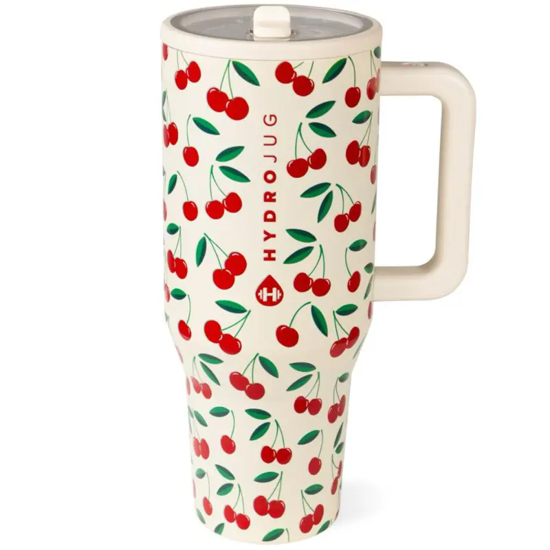 HydroJug Traveler | Leak-Proof Insulated Tumbler with Flip Straw & Cup Holder Fit Flasks Lid