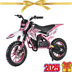 XIOTURI Kids Dirt Bike:Children's electric toys car, Max Speed 30 KM/H, Professional Front &Rear Disc Brakes for Safe Riding(pink)