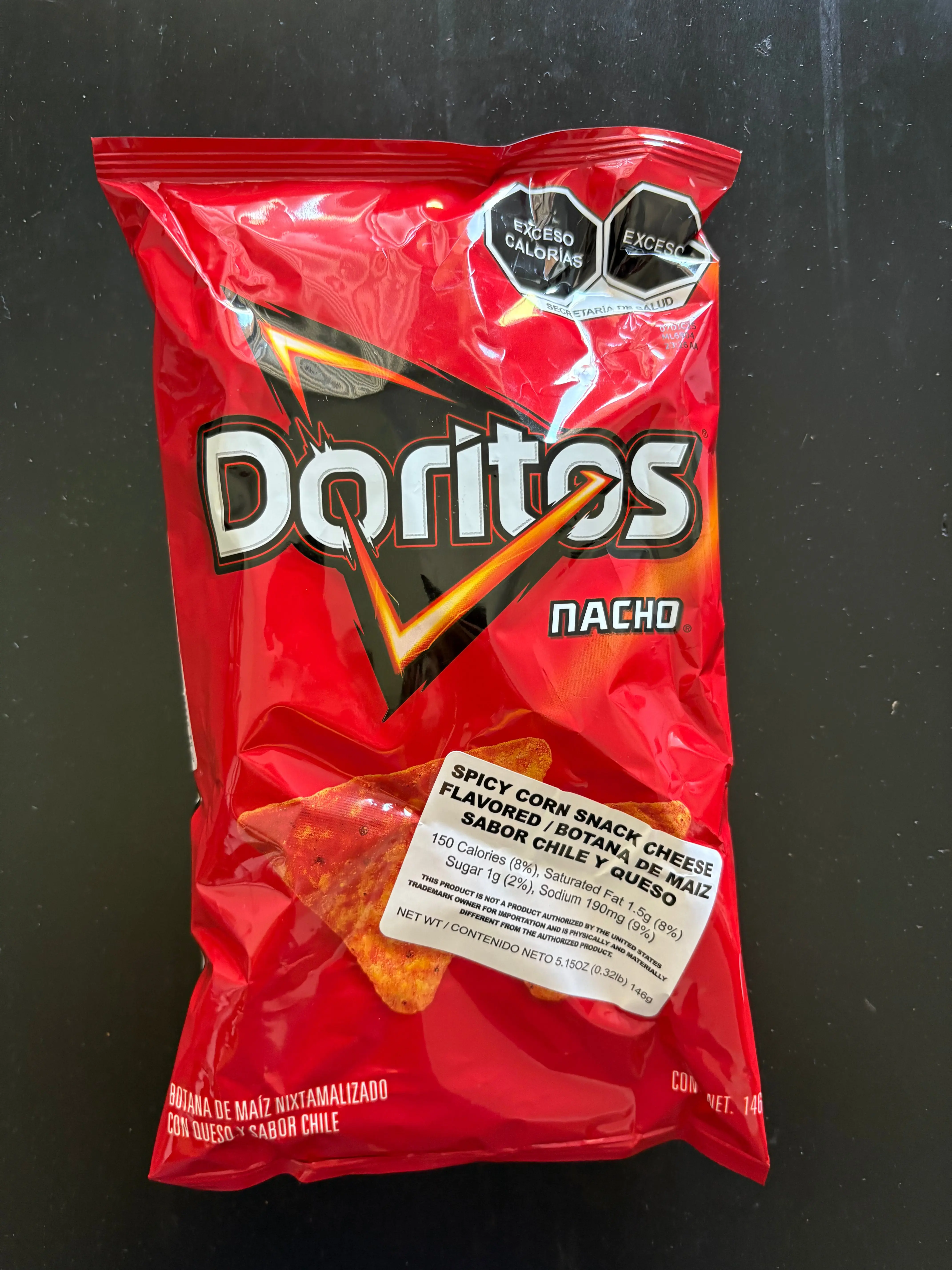 Sabritas Doritos Nacho Cheese Tortilla Chips