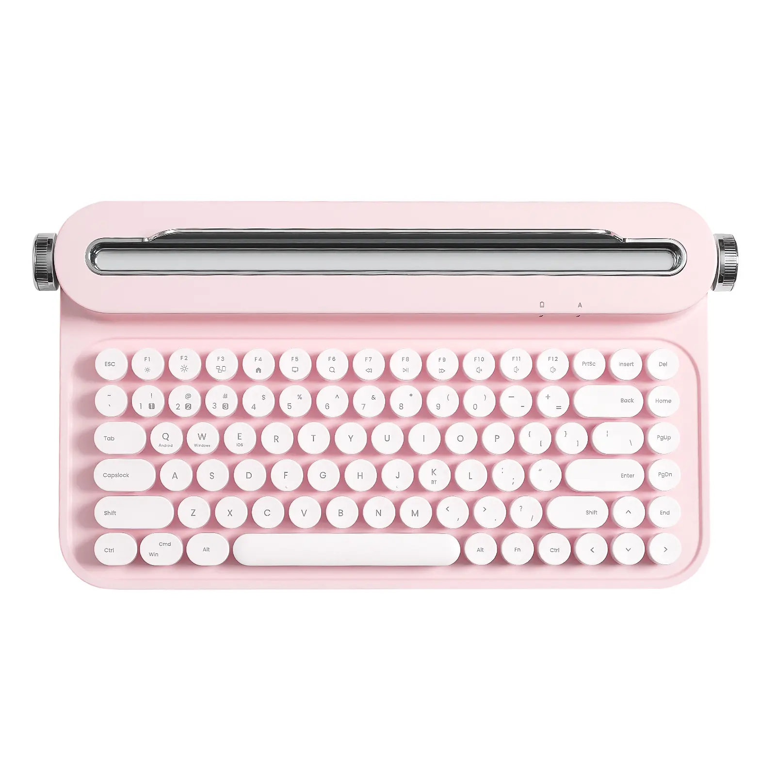 YUNZII B305 Wireless Typewriter Keyboard, Retro Bluetooth Aesthetic Keyboard with Integrated Stand for Multi-Device