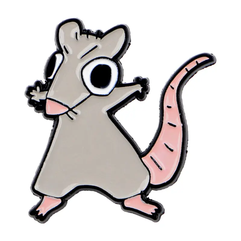 Fun Mouse Brooch Pin, Lapel Brooch, Cute Animal Badge Charm, Zinc Alloy Unique Emblem, Fashion Clothing Accessory, All Season Style Jewelry, Jewellery, Lapel Pins