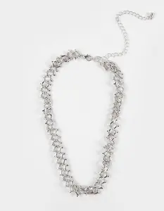 RSQ Mens Link Chain Necklace, Silver