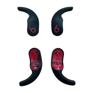 JoesGEcom Wingtip Ear Hook Replacement for Beats Fit Pro Earbuds - Left & Right Repair Parts (Black & Red)