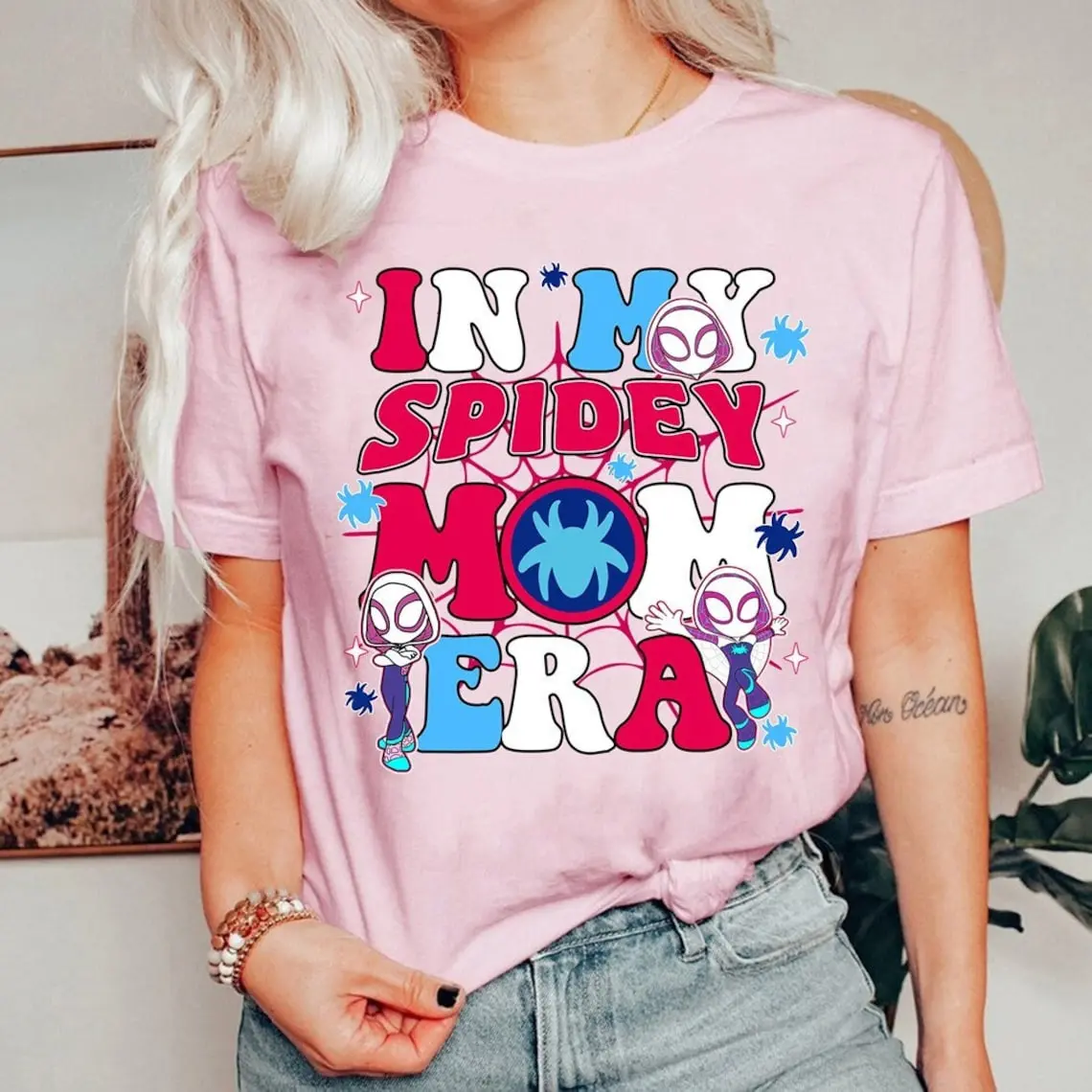 In My Spidey Mom Era Shirt | Gwen Stacy Spidey Mom Shirt ,Inspired Birthday Shirt,-Gwen Tshirt Mother's Day Shirt