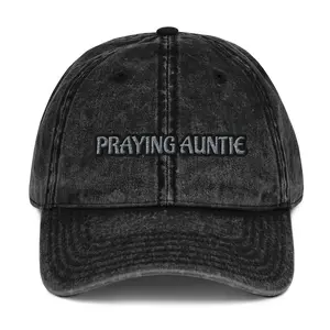 Praying Aunti-Vintage Cotton Twill Cap