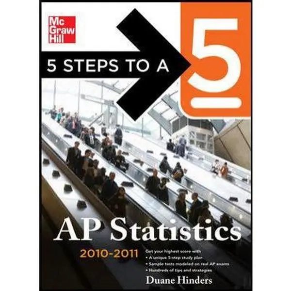 USED Book - 5 Steps to a 5 AP Statistics, 2010-2011 Edition (5 Steps to a 5 on the Advanced Placement Examinations Series) by Duane Hinders (Paperback) - english