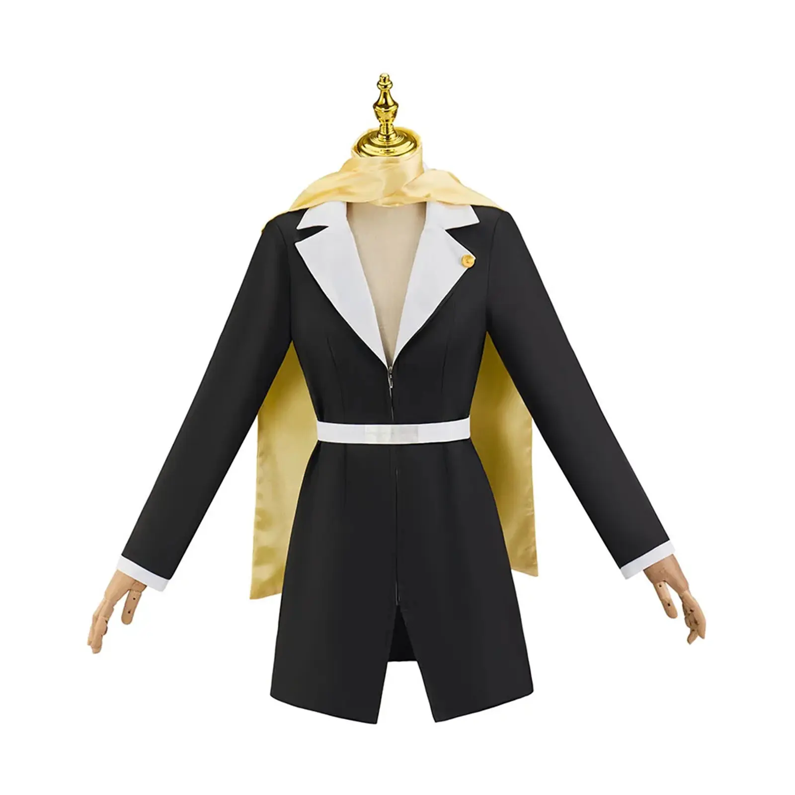 Women‘s Mia Fey Cosplay Game Costume Black Uniform Dress Suit for Halloween Party