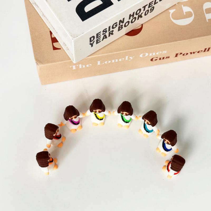 30 Pcs Colorful Mini Jesus Rubber Figurines, Original Hide and Seek Jesus Figures, Religious Party Favors for Christmas, Baptism & Sunday School Christian Gifts