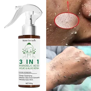 3-In-1 Salicylic Acid Aha Aloe Exfoliating Spray, Deep Cleansing Facial & Body Dead Skin Remover, Moisturizing Smooth Pore Cleaner, 100g