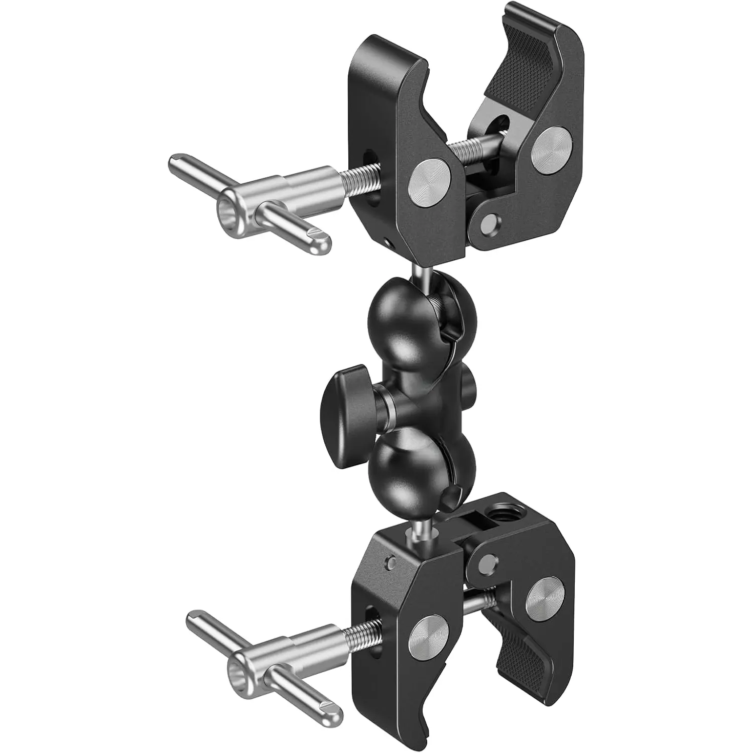 Adjustable Double Clamp Mount, Dual  15-40mm Anti-Slip Clamp, 1.5kg Aluminum Alloy Clamp for Photography Lighting/Tripod/Studio - 5331