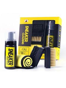 shoe care kit, including cleaning mousse, brush & cloth, shoe cleaning kit for sneaker, boot, canvas, pu, fabric footwear, gifts for wife, mother's day gift