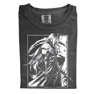Sephiroth Comfort Color Shirts, Final Fantasy Shirt, Vintage Game Shirt, Gift for Men, Gift for Women, Crew Neck T-shirt, Trending T-shirt