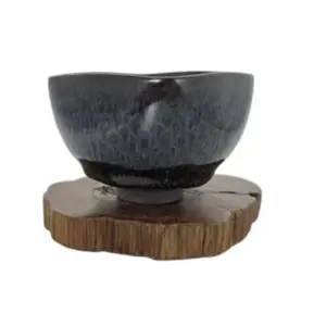 Handmade Jianzhan Tea Cup, Rain Ink Four-Sided Teacup, Traditional Chinese Tea Drinkingware, Premium Ceramic Craftsmanship