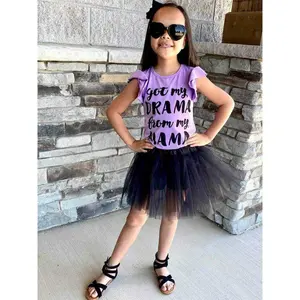 Black Tutu Skirt for Girls – 3-Layer Tulle Ballet, Dance, and Dress-Up Costume Skirt