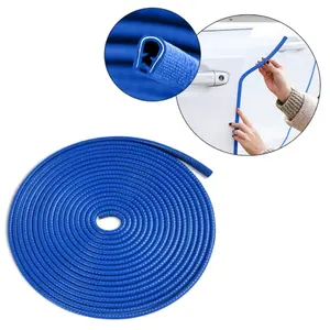 Durable Car Door Bumper Strip U-Shaped Sealing Rubber, Car Door Protector, Universal Fit for All Vehicles, Enhances Safety, Automotive Interior Accessory
