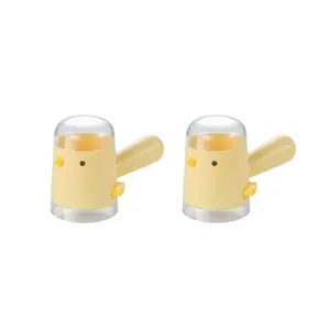 2-Pack Cartoon Chicken Salt Measurer, Precise Ingredient Control, Leak-Proof Design, Kitchen Cooking & Grilling Tool, Quantitative Seasoning Measure