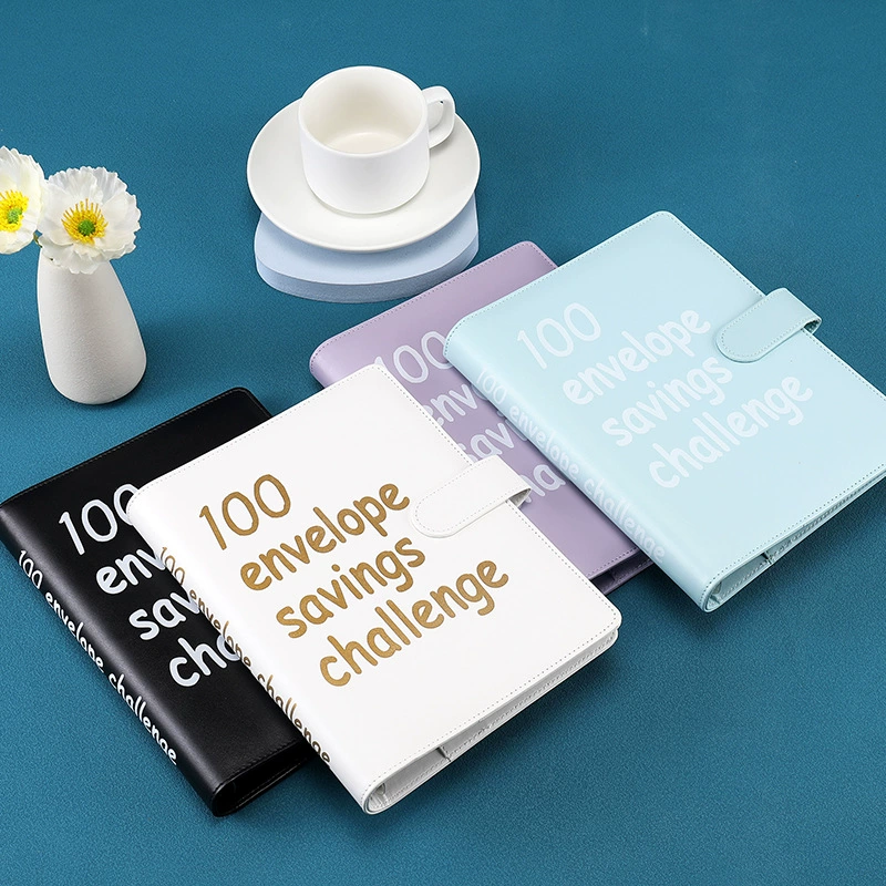 100 Envelope Challenge Binder Piggy Bank |Easy and fun way to save $5050 - Savings Challenge Binder, Budget Binder with Cash Envelope for Budget Plann