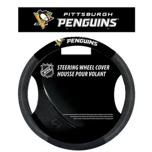 Pittsburgh Penguins Steering Wheel Cover Mesh Style