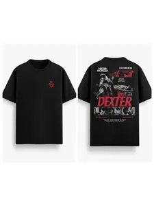 Hot Sale TV Series Dexter Morgan Still Print T-shirt Men Women O-neck Cotton Casual Loose Tops Oversized Streetwear High-street Summer Tee