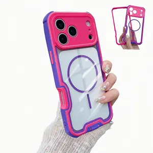 For iPhone 17 16 15 14 13 Pro Max 12 Clear Military-Grade MagSafe Shockproof Dual-Layer Cover