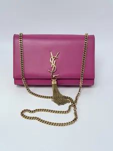 Pre-owned Yves Saint Laurent leather Crossbody Bags Saint Laurent Kate tassel shoulder bag JD027YS