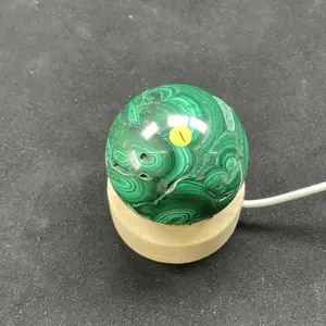 <Yous Jewelry>Selected Collection on natural crystal malachite stone spheres