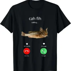 Women's 100% Cotton Short-Sleeve Round Neck Graphic Top, Streetwear Casual Black T-Shirt with Call Reminder and Message Acceptance Features