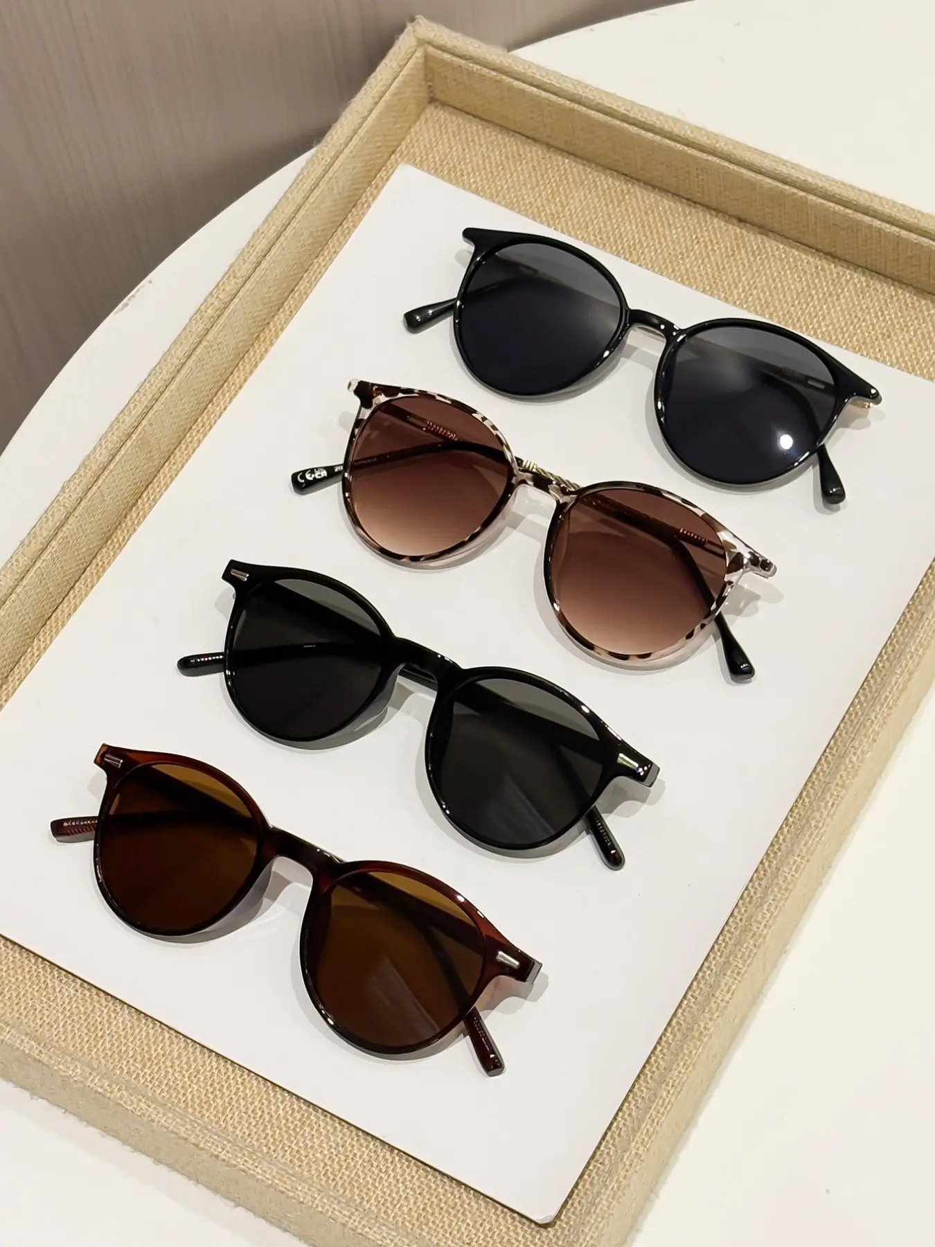 4 Pairs Women's Sunglasses Set, Ideal for Daily Use, Beach Vacations, Outdoor Activities, Summer Sun Protective Sunglasses, Uv Blocking Sunglasses, Uv400 Protection, Casual Style, Plastic Frame