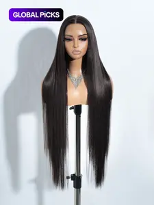 38 Inch Long Straight Lace Front Wigs for Women, Gorgeous Fluffy Wigs without Bangs, Synthetic Heat Resistant Fiber Pre Plucked Hairline Wigs for Party, Daily Use