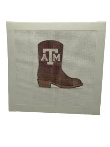 Aggie Gameday Boot Needlepoint Canvas