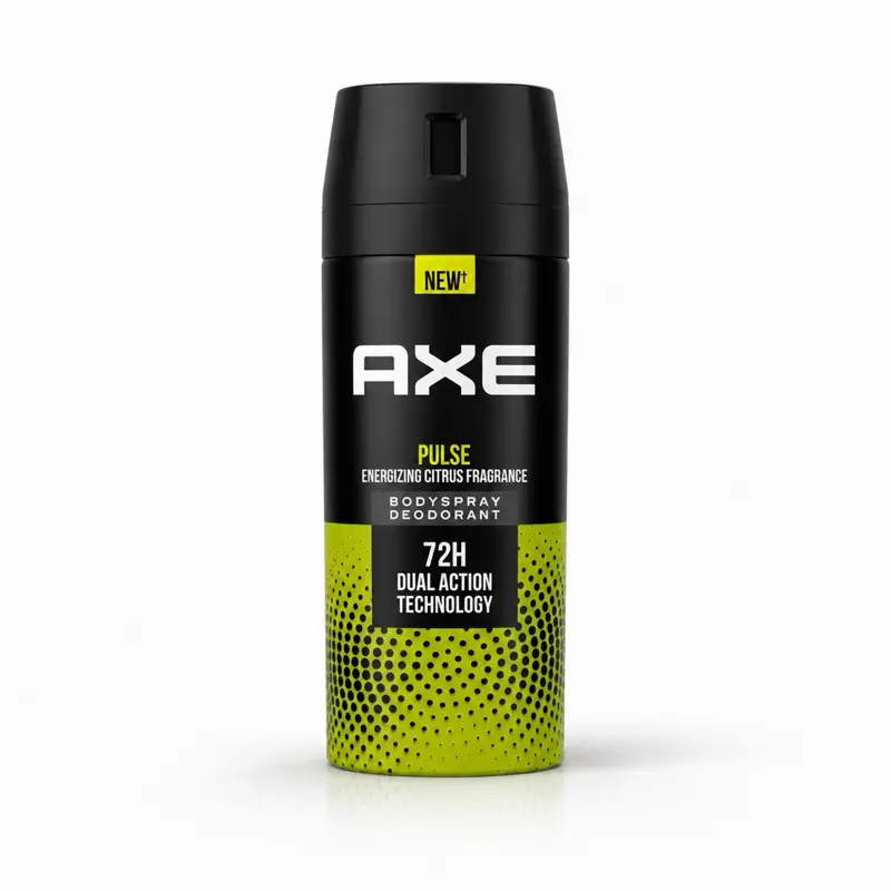 AXE Pulse Body Spray Deodorant, Energizing Citrus Fragrance, 72H Freshness, Daily Use Aerosol Spray, 150 ml