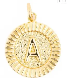 McKenna Round Initial Charm