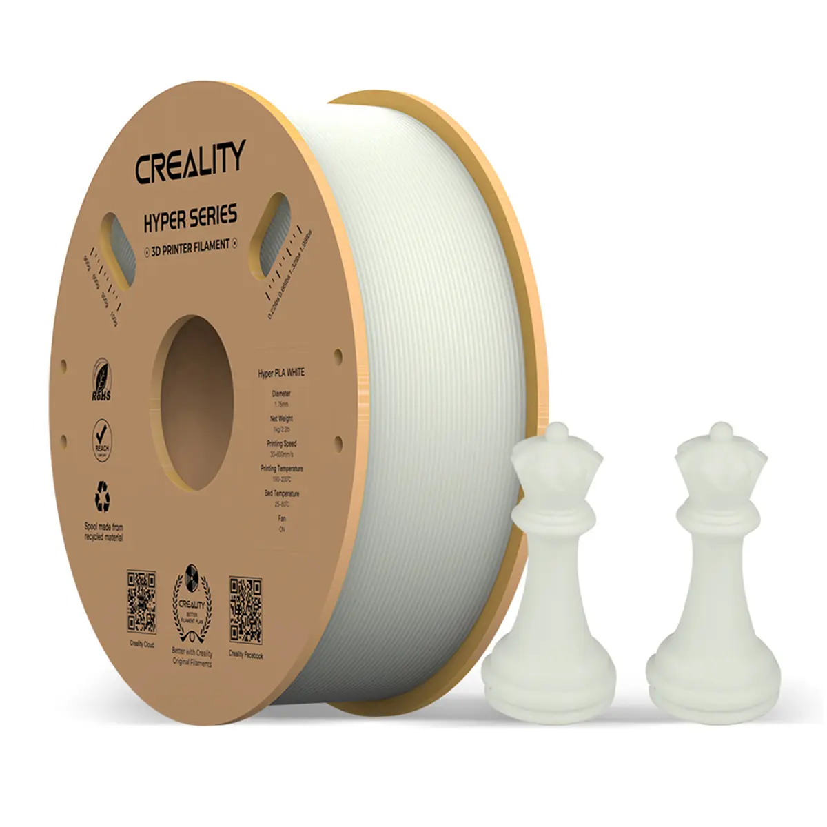Creality Hyper Series 1.75mm High Precision PLA Filament for 3D Printers (Computers & Office 3D Printing Supplies)