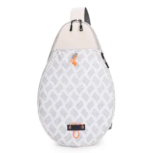 Fashion Youth Badminton Tennis Drawstring Outdoor Sports Travel Multifunctional Shoulder Bag Sports triangle le racket