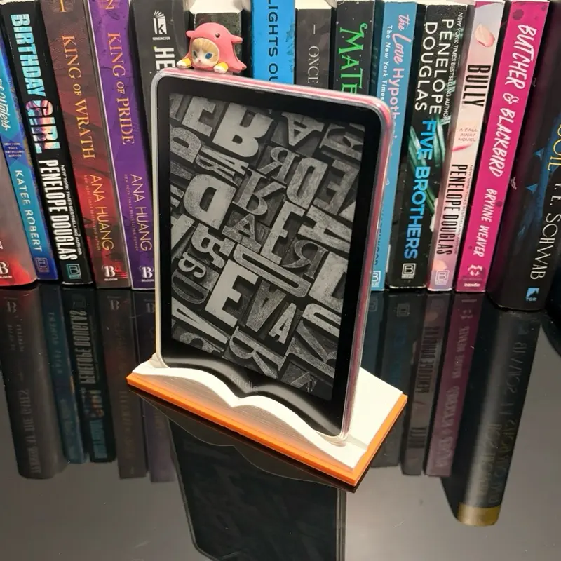 Kindle & E-Reader Stand - Open Book Style - Fully Detachable & Color Options - Compatible with Kindle, iPad Air/Mini & Kobo e-Readers - Lightweight & Stable - Ideal for Storage or Reading