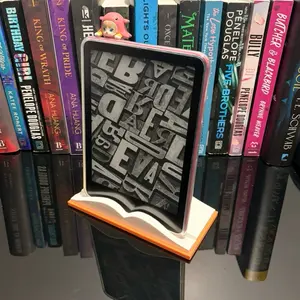 Kindle & E-Reader Stand - Open Book Style - Various Colors Available - Ideal for Kindle & E-Reader Storage or Reading - Kindle, E-Reader, Tablet, iPad Air / Mini  Accessory