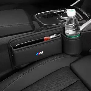 Car Seat Gap Organizer Multifunction Console Crevice Filler Side Storage Box For BMW M Emblem E46 E36 E34 F10 E90 F30 E60 F30 E53 E30 E92 E87