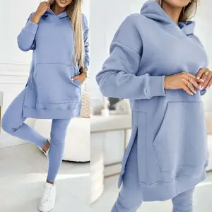 Women Tracksuit Pants Set Baggy Casual Zipper Hoodies Tops Suits Jogging Sport Patchwork Outfits Y2k Streetwear  2 piece sets women Sweatsuit With Pockets Stylish Activewear