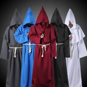 Halloween Cosplay Medieval Monk Costume Priest Costume COS Outfit