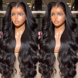 Bling Hair 34 36 Inch 180 Density Body Wave Lace Front Wigs 13x4 13x6 Transparent Human Hair Lace Frontal Wig 4x4 5x5 Lace Closure Wig