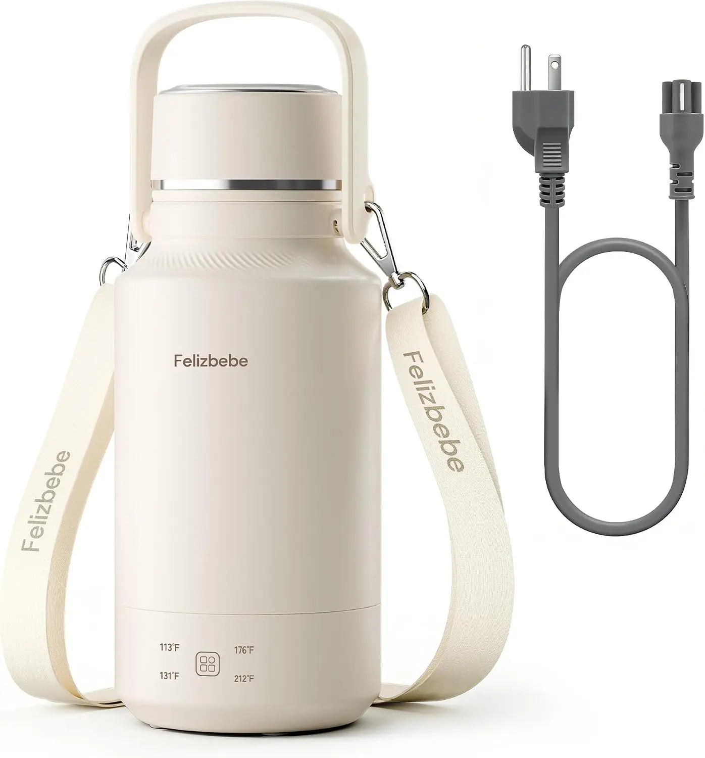 33.8 Oz/1000mL Portable Electric Kettle,304 Stainless Steel Travel Kettle Electric,4 Temp Settings with Holding Heat,600W Fast Boiling Water with Auto Shut-Off and Boil Dry Protection