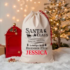 Personalized Santa Sack: Special Delivery Christmas Gift Bag
