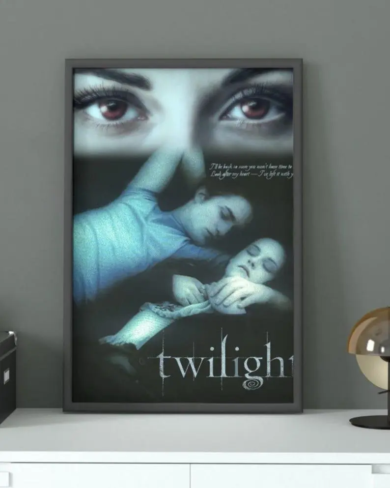 Twilight Fan Poster, Printable Movie Art, Forks Forest Landscape, Edward and Bella Aesthetic Print, Vampire Saga Wall Decor, Twilight Gift Idea
