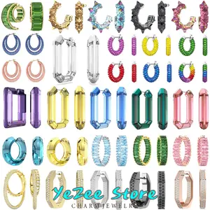 Zircon Original Lucent Ortyx Dextera Series Round Earrings 2023 Sales Trends High Quality Jewelry Charm Christmas Gift for Women