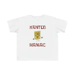 Toddler's Spongebob Meme Wanted Shirt Custom Nickelodeon Cartoon Funny- Fine Jersey Tee Menswear Breathable Hoodie Oversize Sweat Tops Graphic Tshirts