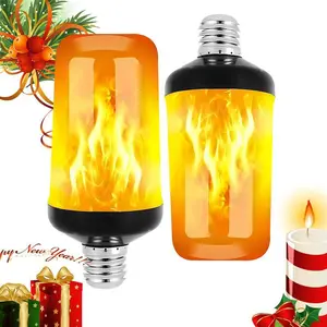 Flame Light Bulb Flickering Flame Light Bulbs LED Lights 3 Modes Flame Bulb E26 Base Outdoor Light Bulb Flickering Light