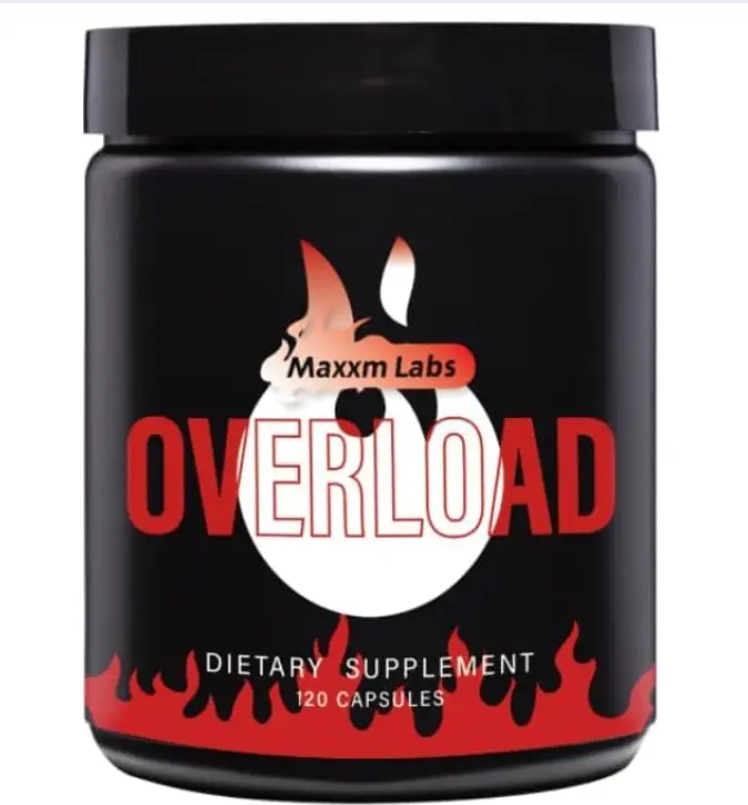 Maxxm Labs Overload Men's Daily Vitality Supplement - Energy, Stamina & Overall Wellness Support, 120 Capsules